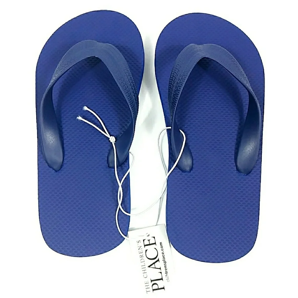 NWT The Children's Place Navy Sandals Sz 12-13